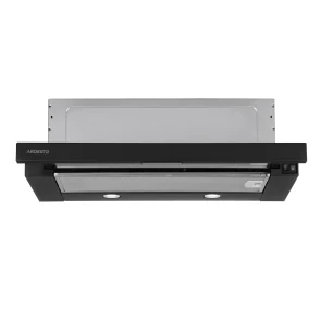 Витяжка ARDESTO телескопічна, 60см, 700м3ч, метал, 2х1Вт LED, кнопкове, чорний №15
