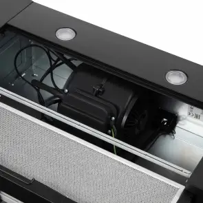 Витяжка ARDESTO телескопічна, 60см, 700м3ч, метал, 2х1Вт LED, кнопкове, чорний №17