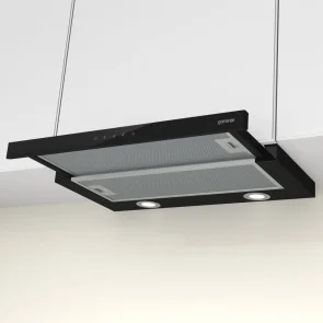 Витяжка Gorenje телескопічна, 60см, 450м.куб/год, чорний №2