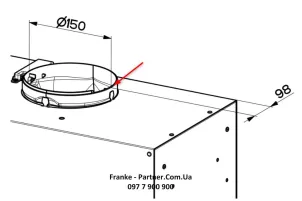 Вытяжка Franke встраиваемая 70см, 1120м.куб/час, Box Flush Evo FBFE XS A70, нерж №3