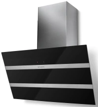 Вытяжка Faber наклонная, 80см, 1219м.куб/час, Steelmax Ev8 Led Bk A80, черный/нерж