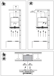 Вытяжка Franke встраиваемая 70см, 1120м.куб/час, Box Flush Evo FBFE XS A70, нерж №5