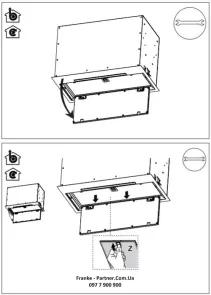 Вытяжка Franke встраиваемая 70см, 1120м.куб/час, Box Flush Evo FBFE XS A70, нерж №10