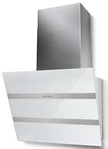 Витяжка Faber похила, 55см, 1219м.куб/год, Steelmax Ev8 Led Wh A55, білий/нерж №1