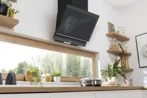 Вытяжка Gorenje наклонная, 60см, 639м.куб/час, черный №10