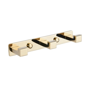 Крючок для полотенец VBI QUADRO GOLD тройной №1