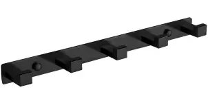 Гачок для рушників VBI QUADRO BLACK п'ятірний №1