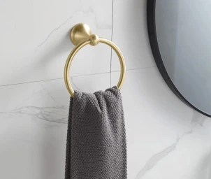 Рушникотримувач кільце REA 332867 BRUSHED GOLD №2