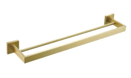 Вішалка подвійна для рушника REA ERLO 02 BRUSHED GOLD