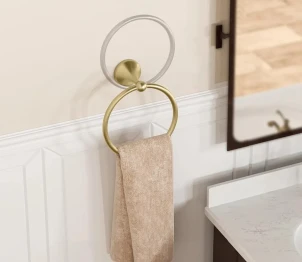 Рушникотримувач кільце REA 332867 BRUSHED GOLD №4
