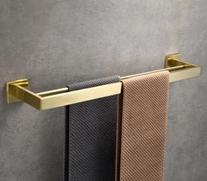 Вішалка подвійна для рушника REA ERLO 02 BRUSHED GOLD №2