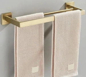 Вішалка подвійна для рушника REA ERLO 02 BRUSHED GOLD №3
