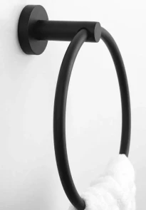 Полотенцедержатель кольцо REA 332915A MIST 05 BLACK №2