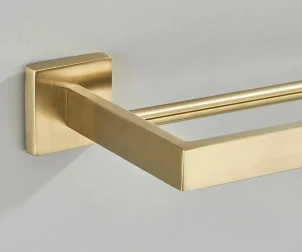 Вішалка подвійна для рушника REA ERLO 02 BRUSHED GOLD №5
