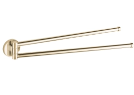 Вішалка для рушників VBI VENUS BRUSH GOLD поворотна подвійна