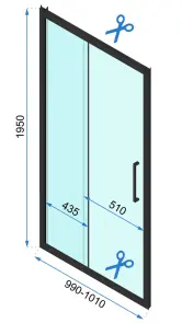Душова кабіна REA RAPID SLIDE 100x100 BLACK №6