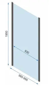 Душова кабіна REA RAPID SLIDE 100x100 BLACK №7