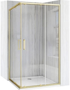 Душова кабіна REA CITY 80х100 BRUSHED GOLD №1