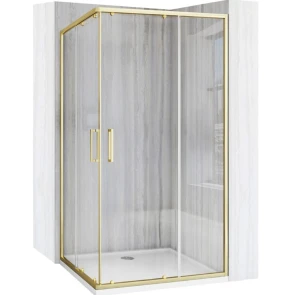 Душевая кабина REA CITY 80х80 BRUSHED GOLD №1