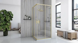 Душевая кабина REA CITY 80х80 BRUSHED GOLD №4