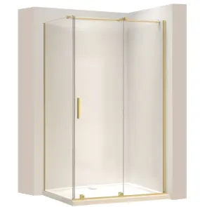 Душевая кабина REA MONTANA 120х80 BRASHED GOLD №1