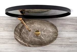 Умивальник (раковина) REA ROXY B STONE NATURE MATT накладний №4