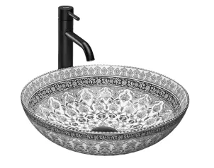 Умивальник (раковина) REA ARTE DARK GREY сірий накладний №1