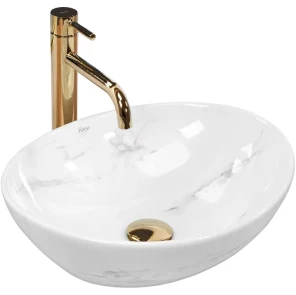 Умивальник (раковина) REA SOFIA NATURE MARBLE накладний мармур №1