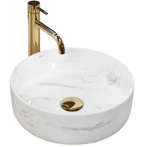 Умивальник (раковина) REA SAMI NATURE MARBLE накладний мармур №1