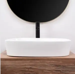 Умивальник (раковина) REA ANGIE WHITE білий накладний №5