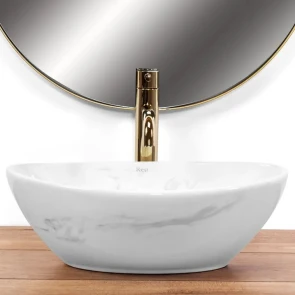 Умивальник (раковина) REA SOFIA NATURE MARBLE накладний мармур №2