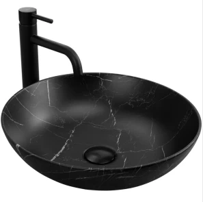 Умивальник (раковина) REA FIBO BLACK MATT накладний №1