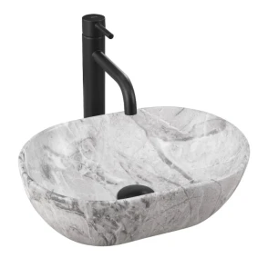 Умивальник (раковина) REA AMELIA MINI STONE MATT накладний №1