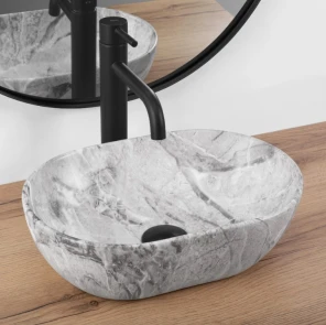 Умивальник (раковина) REA AMELIA MINI STONE MATT накладний №2