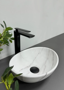 Умивальник (раковина) VBI PARMA S MARBLE NATURE GLOSSY накладний №1