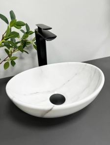 Умивальник (раковина) VBI PARMA S MARBLE NATURE GLOSSY накладний №3