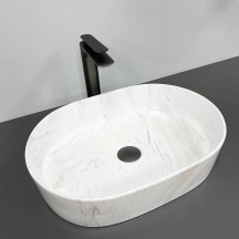 Умивальник (раковина) VBI VERONA 50 NATURE MARMO GLOSSY накладний