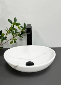 Умивальник (раковина) VBI PARMA S MARBLE NATURE GLOSSY накладний №4