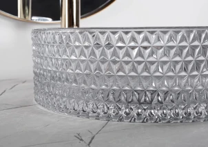 Умивальник (раковина) REA CRISTAL 35 LIGHT GREY накладний №4