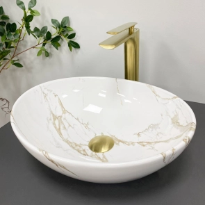 Умивальник (раковина) VBI PARMA STAINS GLOSSY накладний №1