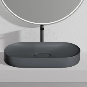 Умивальник (раковина) REA IRIS 71 GREY MATT накладний №1