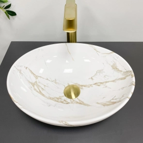 Умивальник (раковина) VBI PARMA STAINS GLOSSY накладний №4