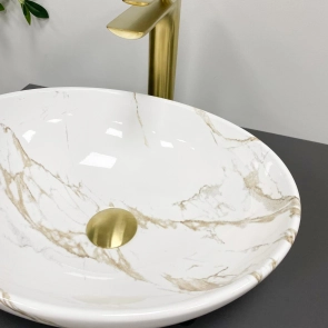 Умивальник (раковина) VBI PARMA STAINS GLOSSY накладний №5
