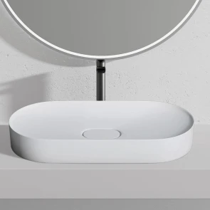 Умивальник (раковина) REA IRIS 71 WHITE MATT накладний №4