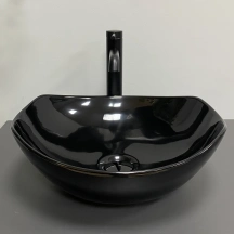 Умивальник (раковина) VBI RONTA DARK BLACK GLOSSY накладний