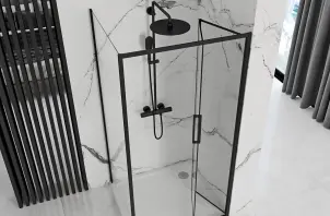 Душова кабіна REA RAPID FOLD 80x90 BLACK №12