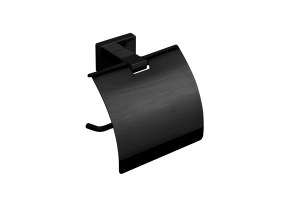 Тримач для туалетного паперу з кришкою VBI MERCURY BLACK №1