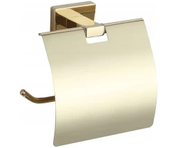 Держатель для туалетной бумаги с крышкой VBI MERCURY GOLD