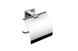 Держатель для туалетной бумаги с крышкой VBI MERCURY CHROME