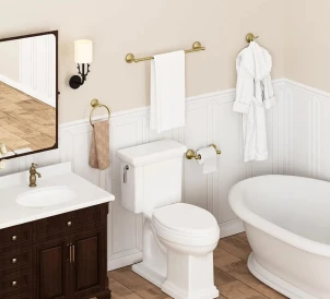 Держатель для туалетной бумаги REA 332869 BRUSHED GOLD №5